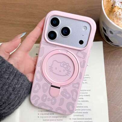 SANRIO 磁吸无线充电软硅胶保护壳，兼容 16/15/14/13/12/11 Pro Max/16e，防水、防震、防摔、防刮，高级手机壳，Hello Kitty卡通动漫图案，KT手机壳