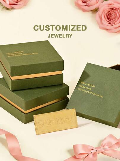 [Valentine's Day Selection] Personalized Customized Rings, Customized Text Rings, High-End Embossed Square Brand Gold Rings, Double-Finger Rings, Open Rings, Exquisite Rings, Valentine's Day Gifts, Birthday Gifts, Gold And Stainless Steel Jewelry, Customized, Gift Box Styles (Including High-End Gift Boxes Suitable For Gifting), Gift Selection.