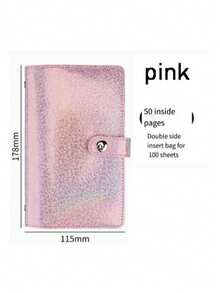 2025年新款纸币收藏册。PU材质，可容纳100张纸币。财务监控及现金管理活页夹，长方形设计，可容纳100页，不含纸币，适合作为新年、情人节、复活节礼物。