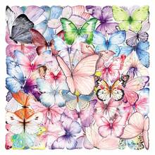 50 Butterfly Graffiti Transparent PET Stickers Creative Fresh And Simple Exquisite Dream DIY Hand Account Cup Refrigerator Stickers - Multicolor - View 1