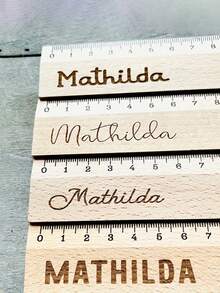 Personalized Ruler - Custom Name/Text, Clear Scale Markings, Wooden Measuring Tool. Ideally Suited For School Use In Offices And Art Projects - Perfect Gift Choice: Birthdays, Teacher Appreciation Day
