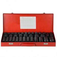 35pcs 1/ 2" Inch Sq Metric Drive Deep Impact Socket Tool Set Garage 8-32mm UK Stock, Rugged Construction, Enhanced Storage Case - 35PCS- Iron Box - View 9