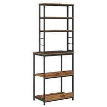 vidaXL Estante de cocina madera antigua 60 x 40 x 168 cm - Marrón - Ver 8