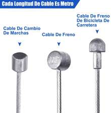 Kit de cable de freno y cambio de bicicleta, kit de cable de freno y cambio de bicicleta universal adecuado para bicicletas de montaña y bicicletas de carretera, piezas de bicicleta y accesorios de reparación. - Azul - Ver 3