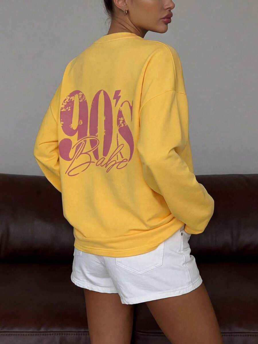Women Sweatshirts - Yellow - View 1