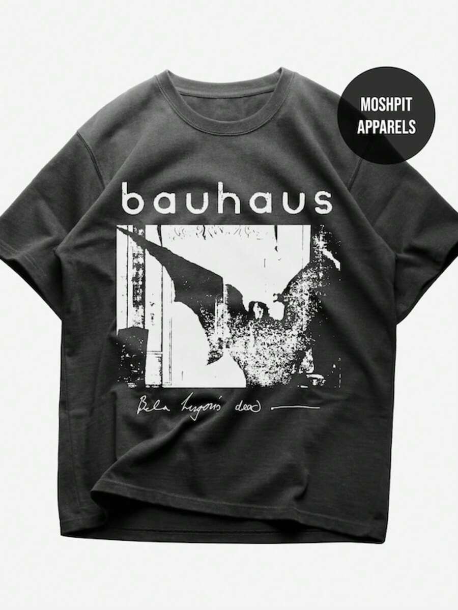 Bauhaus T-Shirt - Rock Music Shirt - The Bela Session Shirt - Bela Lugosi's Dead - Bauhaus Band - Ba - 黑色 - 查看 1