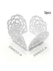 5pcs Chocolate Candy Lace Paper Box Set, Elegant Dessert Cup, Mother's Day Packaging Box, Candy Box, Chocolate Packaging Box, Party Favors, Birthday Decor, Wedding Decor, Party Supplies, Anniversary, Baking Tools, Home Kitchen - Multicolor - View 9