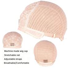 4 Inch Fingerwave Pixelated Curly Wig, Brazilian Remy Human Hair 613 Blonde Full Lace Wig, Deep Wave Curly Rose Net Cap - S613 - View 10