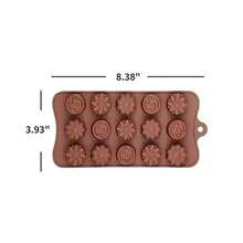 Silicone Chocolate Mold, Non-Stick Chocolate Candy Butter Mold, Delicious Chocolate Baking Tool - Multicolor - View 9
