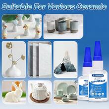 Super Ceramic Glue - Fast Curing High Strength Waterproof Adhesive For Porcelain, Ceramic Dishes, Vases