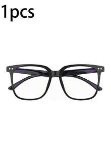 1副防蓝光眼镜 - 时尚方形假眼镜，防辐射电脑游戏眼镜，男女通用防蓝光眼镜，缓解眼疲劳 - 彩色 - 查看 12
