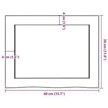 vidaXL Étagère murale 40x30x(2-6) cm bois de chêne massif non traité - Castano - Visualizzare 10