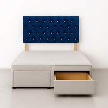 2ft6 Chesterfield Coniston Headboard In 26inch - Cream Coniston - View 3