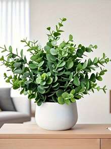 Cây bạch đàn giả trồng trong chậu, chất liệu nhựa, phụ kiện trang trí nhà cửa, cây giả nhỏ, thích hợp trang trí nhà trong nhà, hoa giả, có thể dùng để trang trí bệ cửa sổ, phòng tắm, tường, bàn làm việc, văn phòng, nhà bếp, trang trí nhà kiểu nông thôn, quà tặng lý tưởng cho sinh nhật, tốt nghiệp, trang trí sân vườn, cây cảnh ngoài trời, làm vườn và nhiều dịp khác. - Nhiều màu - Xem 3