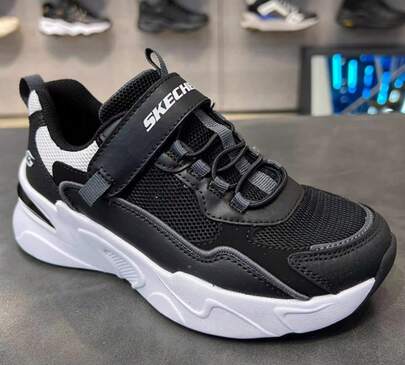 Skechers 男童鞋輕便透氣防滑運動鞋 休閒爸爸鞋