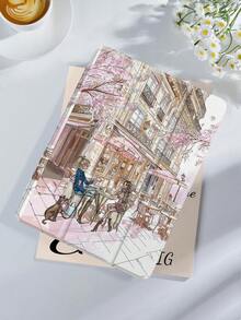 Kingsung Ốp bảo vệ máy tính bảng họa tiết quán cà phê hoa anh đào, phù hợp với Kindle 9.7/10.2/10.5/10.9/12.9/Pro 11 (thế hệ thứ 10), Kindle Paperwhite (thế hệ thứ 12, model 2024), Kindle (thế hệ thứ 11, model 2022), thiết kế chống rơi, chân đế thông minh/chức năng tự động bật/tắt màn hình. - Nhiều màu - Xem 3