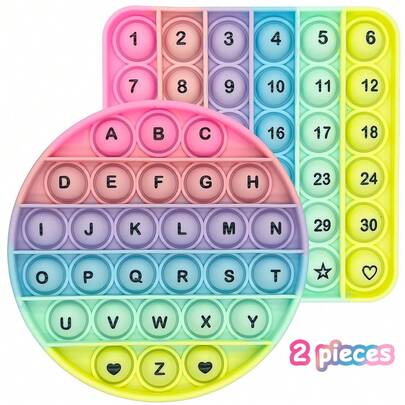 字母数字学习手指玩具，泡泡拼写游戏，ABC教学工具，益智玩具，文具，儿童礼物，返校课堂用品