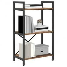 vidaXL Étagère Bois Ancien 56 x 34 x 96 cm Bois d'ingénierie - Tabac - Voir 3