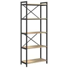 vidaXL Étagère Chêne Sonoma 60 x 30 x 155 cm Bois d'ingénierie - Tabac - Voir 2