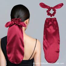 Long Sleeping Cap With Satin Hairband And Hair Pocket Long Hair Protection Cap & Hair Care Bag Home Use Long-Tail Style Sleeping Cap Hair Sleep Cap - Multicolor - View 1