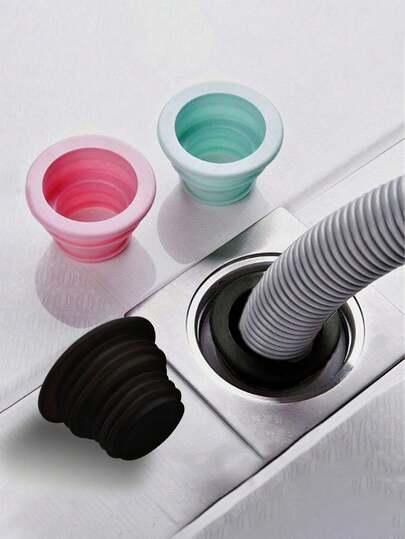 1pc New Shower Drain Hair Catcher And Kitchen Sink Strainer - Reusable Silicone Mesh Filter, Non-Slip Design, Anti-Clogging Drain Protector For Bathtub, Shower, Sink (Perfect Gift For Homeowners) Must-Have For Back To School!