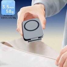 2026 New Foldable Magnetic MagSafe Car Phone Holder With Anti-Shake Navigation Mount - Gray - View 4