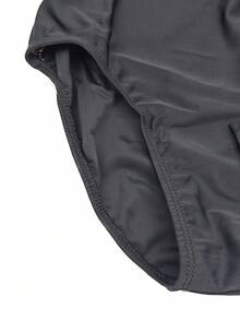 balletto Đồ tập múa ba lê cho nữ, cổ chữ V sâu, thiết kế phối lưới, tay ngắn, cổ đứng, lưng hở cao, màu đen. - màu đen - Xem 6