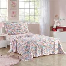 4-Piece Full Sheet Set Multi-Color Ditsy Floral Design Includes Top Sheet Fitted Sheet And 2 Pillowcases Soft Microfiber Bedding For Girls' Bedroom Or Guest Room - Floral - 查看 6