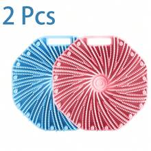 1/2 chiếc bàn chải tắm silicon, dụng cụ chà rửa toàn thân bằng silicon, tay cầm tiện dụng, mềm mại và thân thiện với da, phù hợp với da nhạy cảm, tẩy tế bào chết hiệu quả, không cần pin, nhỏ gọn mang theo dùng tại nhà và khi đi du lịch, massage nhẹ nhàng, phụ kiện phòng tắm, quà Giáng sinh. - Nhiều màu - Xem 23