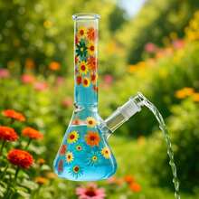 Essential Curated Piece For Enthusiasts 11 Inch High Quality Glass Beaker B.Ong With Standard 14mm Bowl - 紫丁香色 - 查看 5