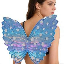 Décoration de sac à dos en forme d'aile de papillon, costume d'aile d'insecte pour fête d'anniversaire, accessoire de scène en forme d'aile, costume de cosplay en aile de papillon coloré - Multicolore - Voir 4