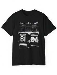 Heated Rivalry Autograph Jersey Hockey Tee Shirt Ilya Rosanov Shane Ho (2) - màu đen - Xem 1