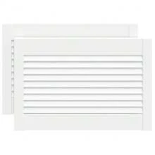 vidaXL Porte per armadio 2pz bianche 39,5x59,4 cm con perni solidi - Bianco - Visualizzare 2