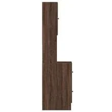 vidaXL Armadio da cucina chêne marrone 35x50x180 cm ingegneria del legno - Castano - Visualizzare 5