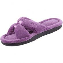Isotoner Women's Signature X-Slide Slipper, Satin Trim With Memory Foam2025 - Tia cực tím - Xem 9