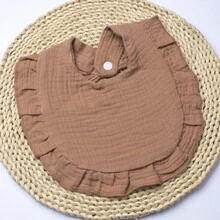 Customized Text Logo Simple Floral Baby Bibs, Perfect Gift For Newborns, Essential For New Parents - Multicolor - View 16