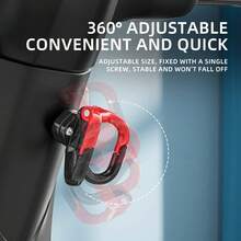 1-Piece Motorcycle Front Mount Double Hook MTG-6990 Red/Blue Multi-Functional Hook, High Load Capacity, 360° Adjustable, Space-Saving, Aluminum Alloy, Compatible With Motorcycles/Electric Bikes - 1 - View 4