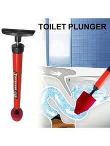 1pc High Pressure Air Pump Toilet Plunger, Household Pipe Clogged Drain Cleaning Tool, Toilet Plunger