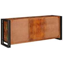vidaXL Mobile TV Multicolore 120 x 30 x 50 cm Legno massello riciclato - Multicolore - Visualizzare 7