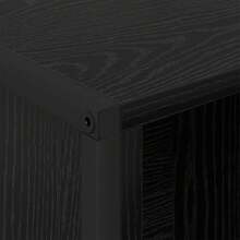 vidaXL Bibliothèque Chêne noir 99,5 x 30 x 108,5 cm Bois d'ingénierie - Noir - Voir 8