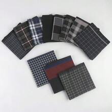 Pauelos para hombre, pauelos de algodn negro para hombre, 17 x 17 pulgadas, 11 unidades - Caja de regalo empaquetada con 11 piezas - Ver 4