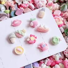 10/20个 1.5 * 0.9厘米 随机混合 DIY 手机壳发夹耳环 手工小装饰材料贴片