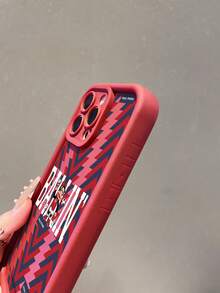Paul Frank Licensed Bamboo Red Phone Case, Full Body Shock-Proof Protection With Camera Cover, Red & Blue Arrow Letter Monkey Pattern, New Design Compatible With IPhone 13/14/15/16/17 Pro Max - Multicolor - View 3