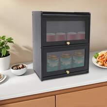 YUNRUX Storage Cabinets - Black - View 10