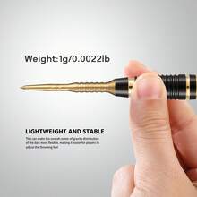 HUANQU 3 Stück/Set 2BA Titanlegierung Dartspitzen, 4 Farben erhältlich (Schwarz, Silber, Gold, Bunt), & Design, kompatibel mit allen Dartmarken, geeignet für Anfänger und Experten, präziser Flug, für alle Könnerstufen geeignet, Dart Zubehör, Dart Spitzen Austausch Werkzeug, perfekte Geschenkwahl zu Weihnachten, Ostern, Valentinstag - Verschiedenfarbig - Übersicht 7