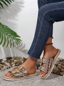 Women's Buckle EVA Beach Holiday Flat Sandals - Multicolor - View 2