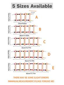 Colorful Wooden Beaded Bird Ladder Toy, Cute Minimalist Hanging Climbing Ladder For Exercise, Chewing And Boredom Relief, Suitable For Parrots, Parakeets And Other Small To Medium Pet Birds(Accessories Will Be Shipped In Random Colors) - Classic Straight Ladder - View 3