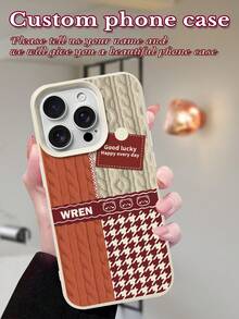 1 chiếc ốp lưng điện thoại tùy chỉnh toàn màn hình, chất liệu giả da, ống kính khẩu độ lớn, bảo vệ điện thoại tương thích với Apple 16 15 14 13 12 11 Pro Max - trắng - Xem 7