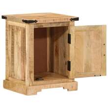 vidaXL Comodino 40x35x50 cm in bois de manguier massiccio - Castano - Visualizzare 3