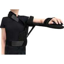 INMOVIBILIZADOR DE ABDUCCIÓN DE HOMBRO CON ALMOHADILLA PARA MEJOR COMODIDAD Y SOPORTE - Excelente Opción Para Evitar Lesionarse o Lastimarse Luego De Una Operación - Negro - Ver 3